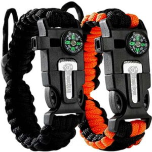 Atomic Bear Paracord Bracelet 2 Pack