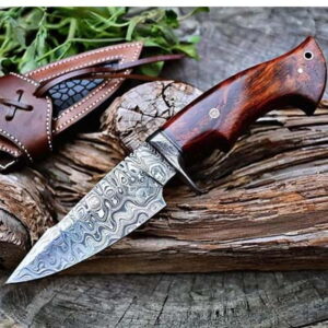 BIGCAT ROAR Predator Hunter Damascus Knife