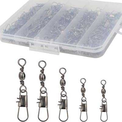 Beoccudo 210pcs Barrel Swivels with Snaps