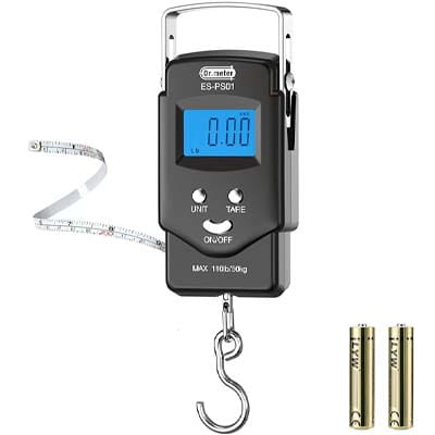 Dr.meter Fish Scale with Built-in Measuring Tape