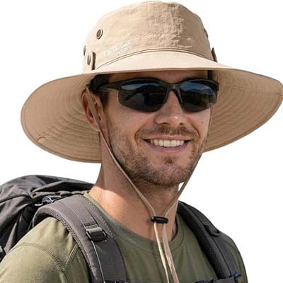 FURTALK UPF 80+ Foldable Wide Brim Fishing Hat