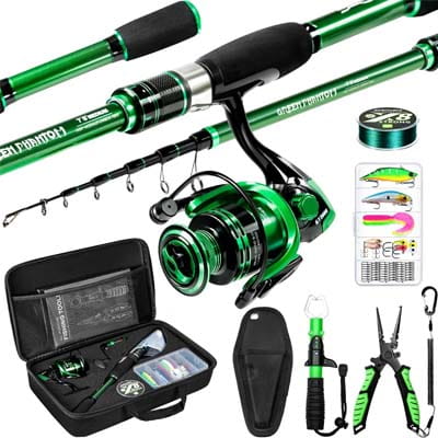Ghosthorn Telescopic Fishing Rod Combo