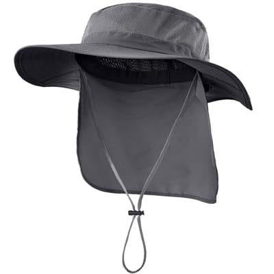 Home Prefer Outdoor UPF50+ Mesh Sun Hat with Neck Flap