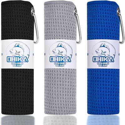 OHIKA Microfiber Fishing Towels with Clip