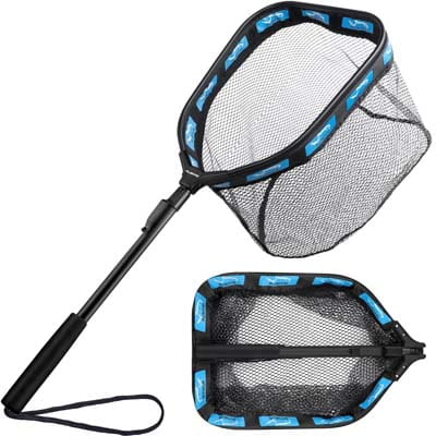 PLUSINNO Floating Fishing Net Rubber Coated
