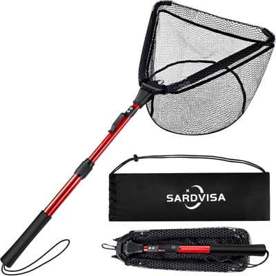 SARDVISA Upgraded Foldable Floating Fishing Net