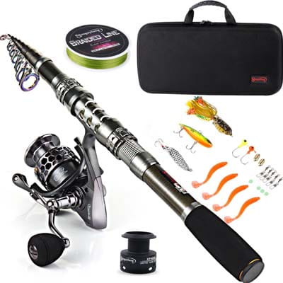 Sougayilang Fishing Rod Reel Combo