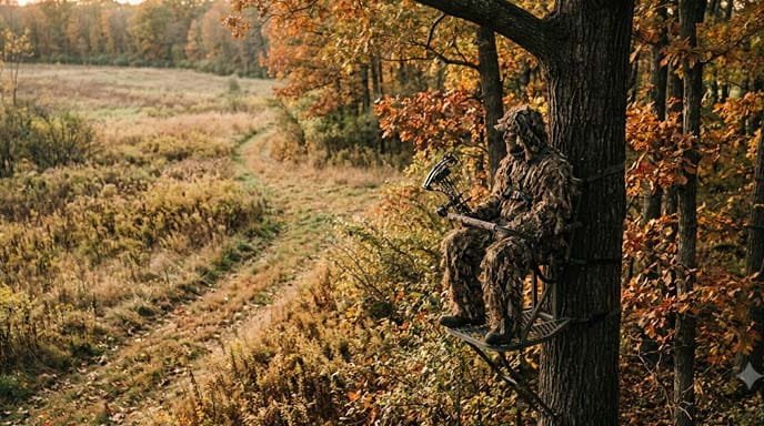 Elevated Hunting Stand Proper Concealment and Positioning