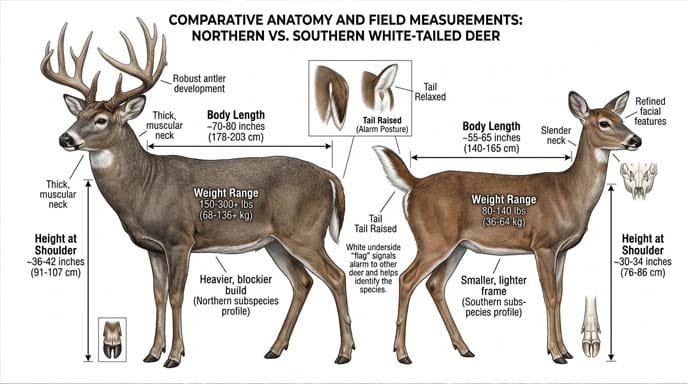White-Tailed Deer Physical Characteristics and Anatomy