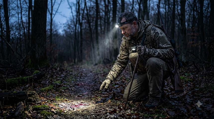 Headlamp Night Tracking Setup